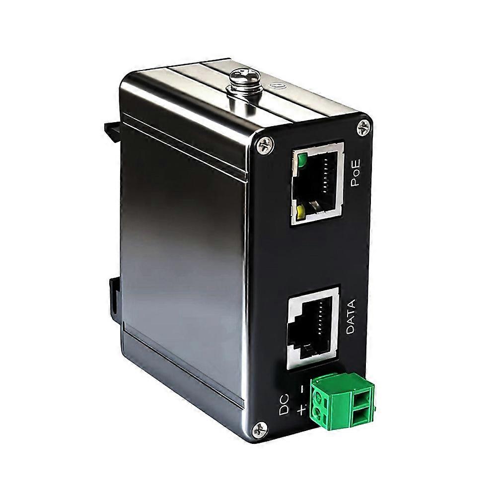 30W 2.5G industriële straight-through PoE-injector 0,6A 44-57V DC input/output industriële passieve POE-injector