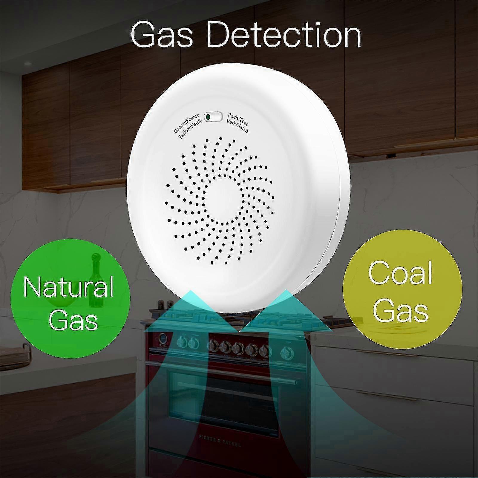 Smart ZigBee Gas Leakage Detector Combustible Sensor Tuya Security Alarm System