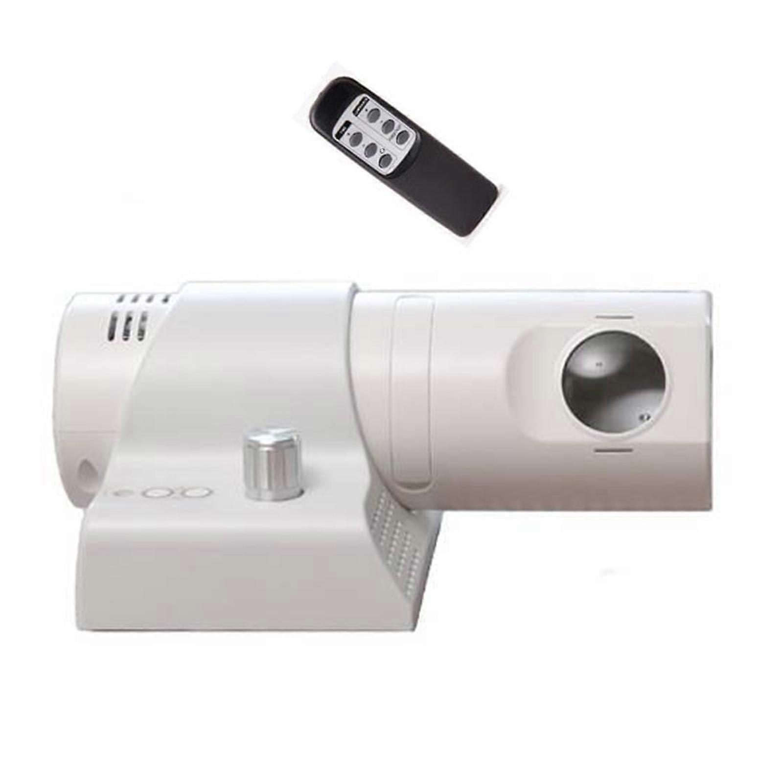 Relógio de projeção LED doméstico com rotação de 180 graus e configuração de várias cores para melhorar a experiência de visualização do tempo Branco