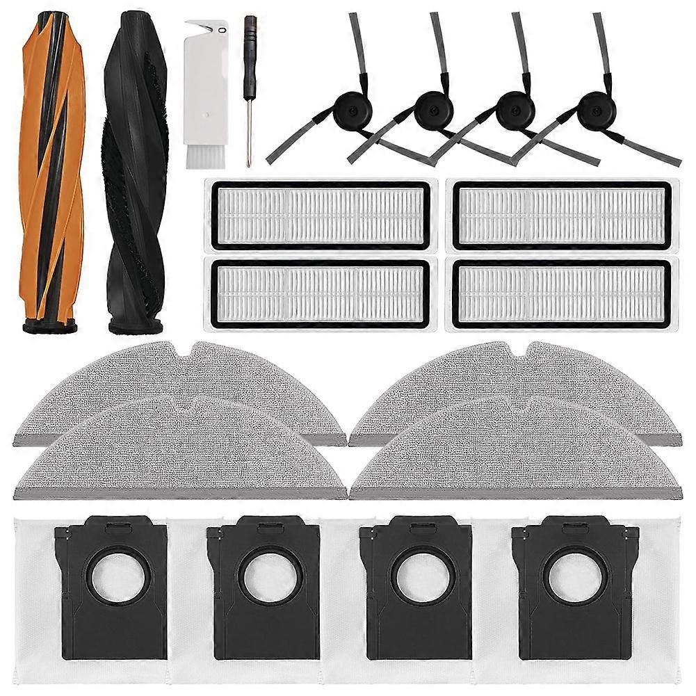 Tilbehørssett til Dreame D20 Pro Plus robotstøvsugerdeler hovedsidebørste HEPA-filter moppklut støvposer