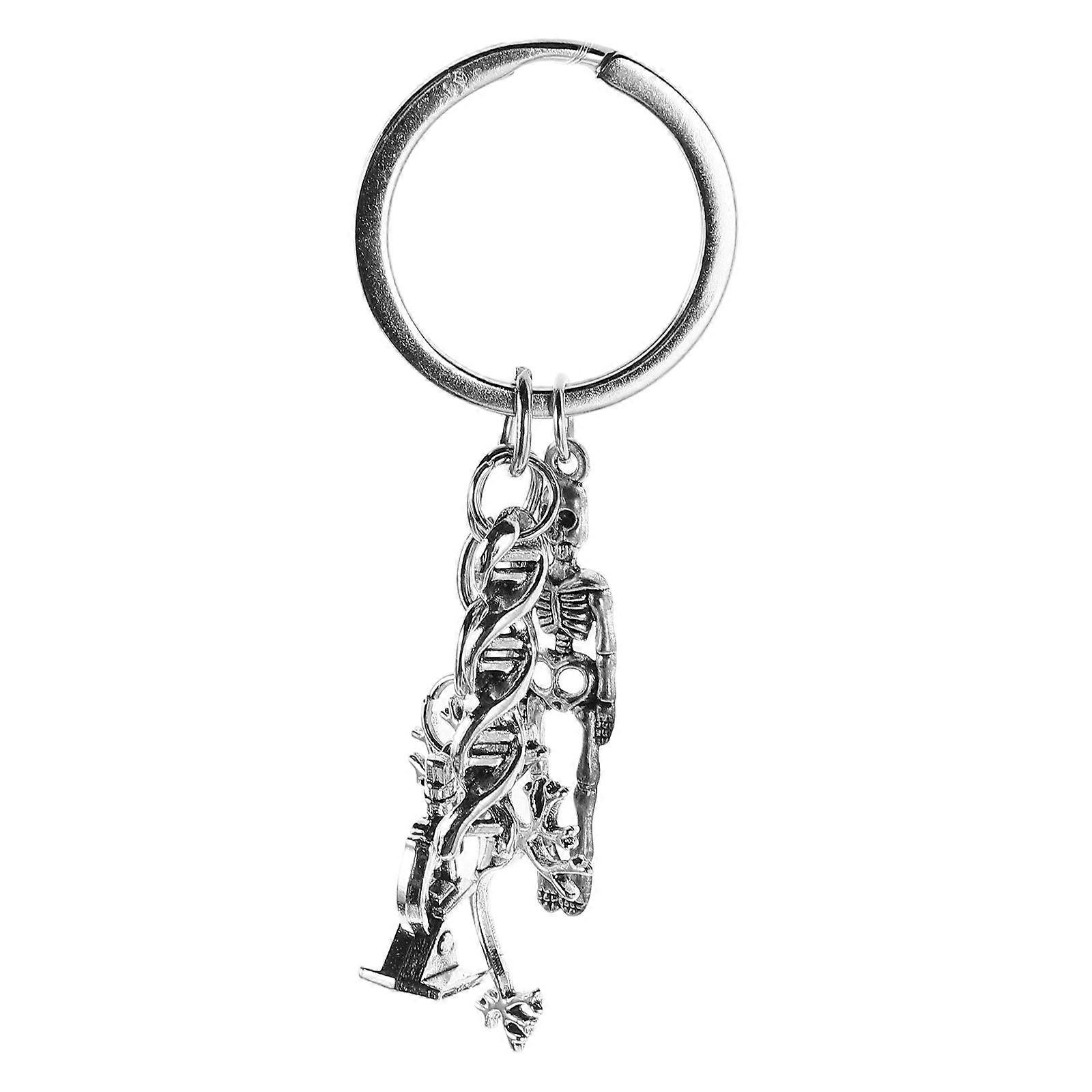 Academic Keychain Ornament For Science Enthusiasts Dna Charm Keychain For Teachers And Students Graduation Present Keychain