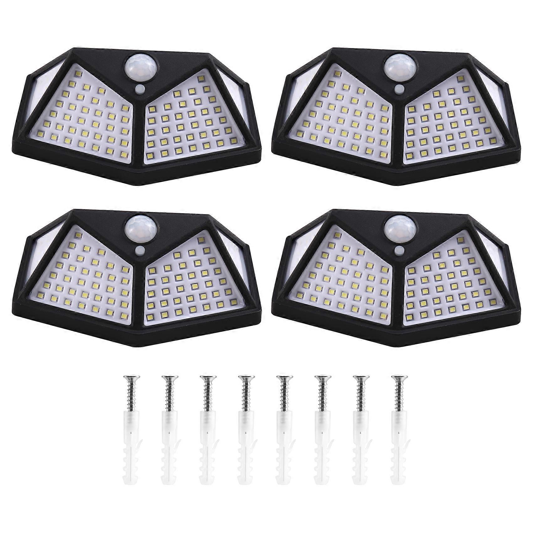 Outdoor Solar Lights, 100 LED Solar Security Lights and 3 Modes Motion Sensor 270° Wide Angle Solar Powered Lights