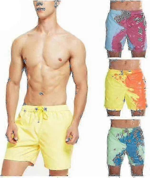 Men's Quick-Dry Color-Changing & Temperature-Sensitive Swim Shorts