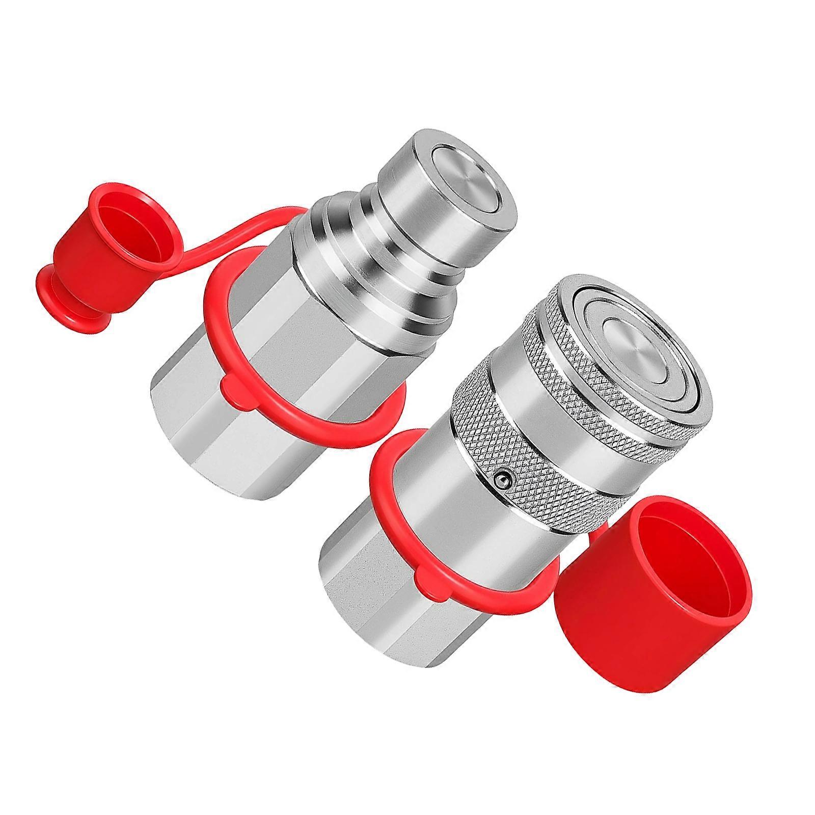 Easy Operation Hydraulic Quick Connecting Coupler 1/2Inch NPT for Rapid Connection Disconnect Boosting Work Efficiency Multicolor