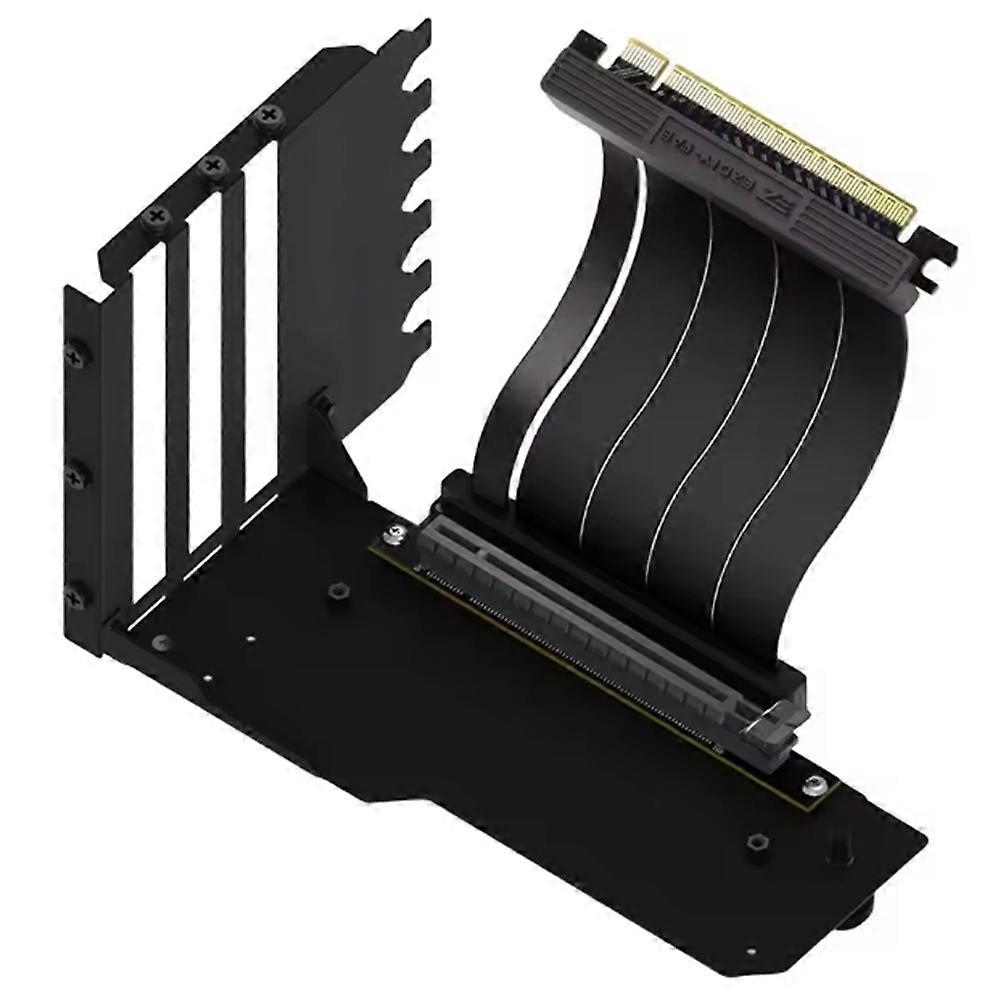 Vertical Graphics Card Holder Kit with 15cm PCI-E 4.0 X16 Riser Cable Video Card Support Kit GPU Bracket Holder Black