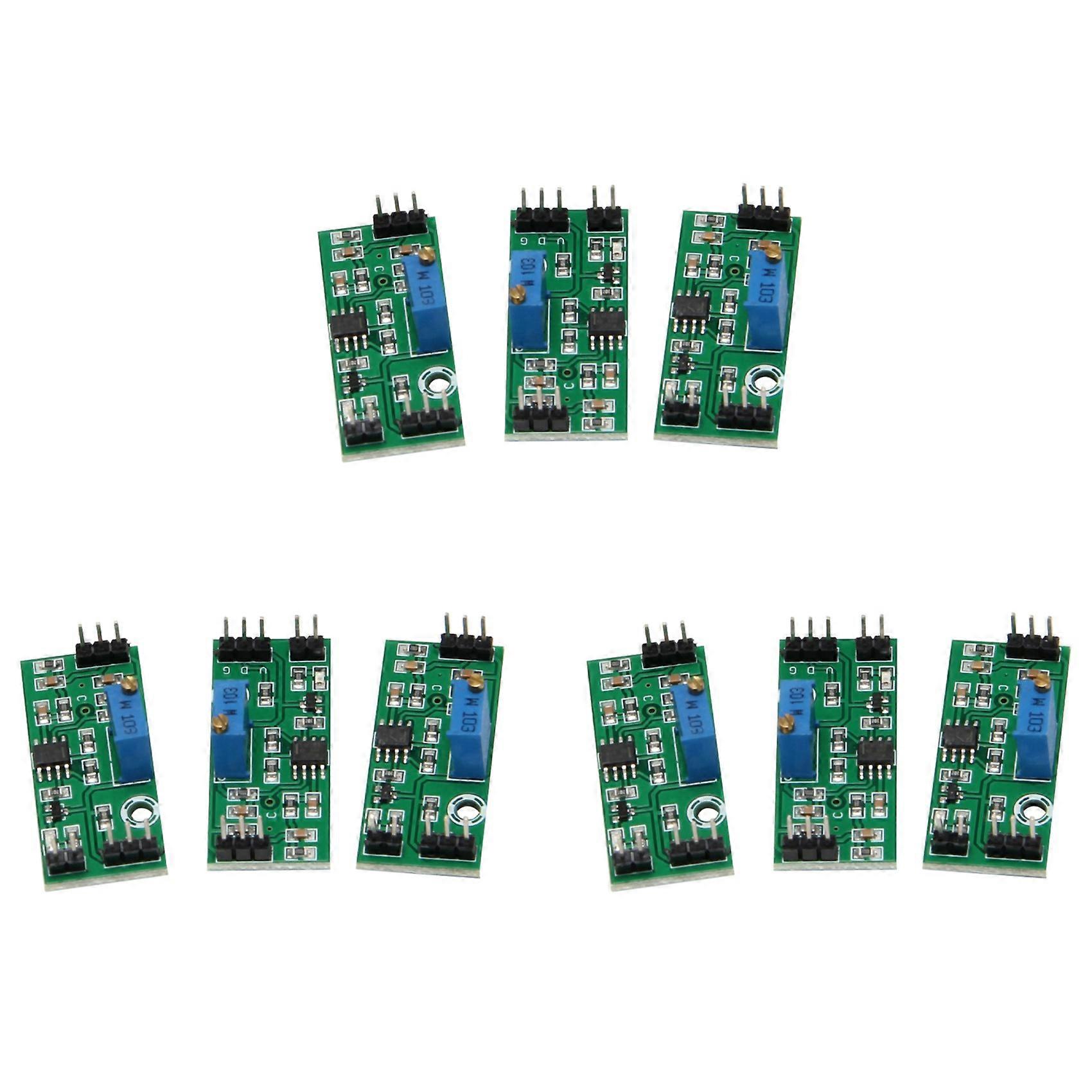 9Pcs LM393 3.5-24V Voltage Comparator Module with LED Indicator High Level Output Analog Comparator Control
