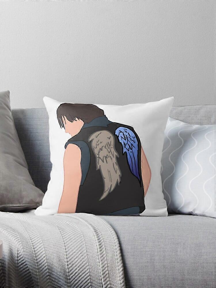 Capa de almofada decorativa Daryl Dixon S10, nova, 50 x 50 cm (20 x 20 polegadas).