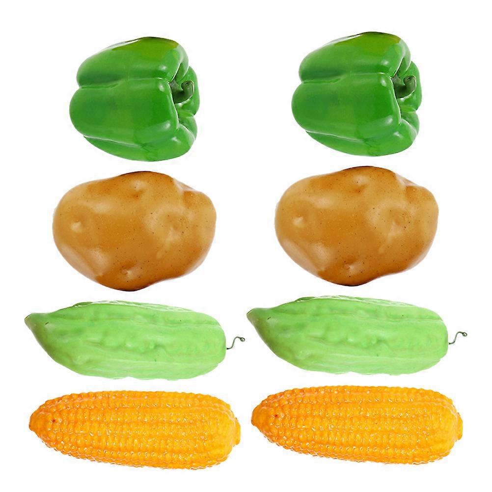 Artificial Vegetable Foam Simulation Vegetable Props for Decoration 16 Pieces
