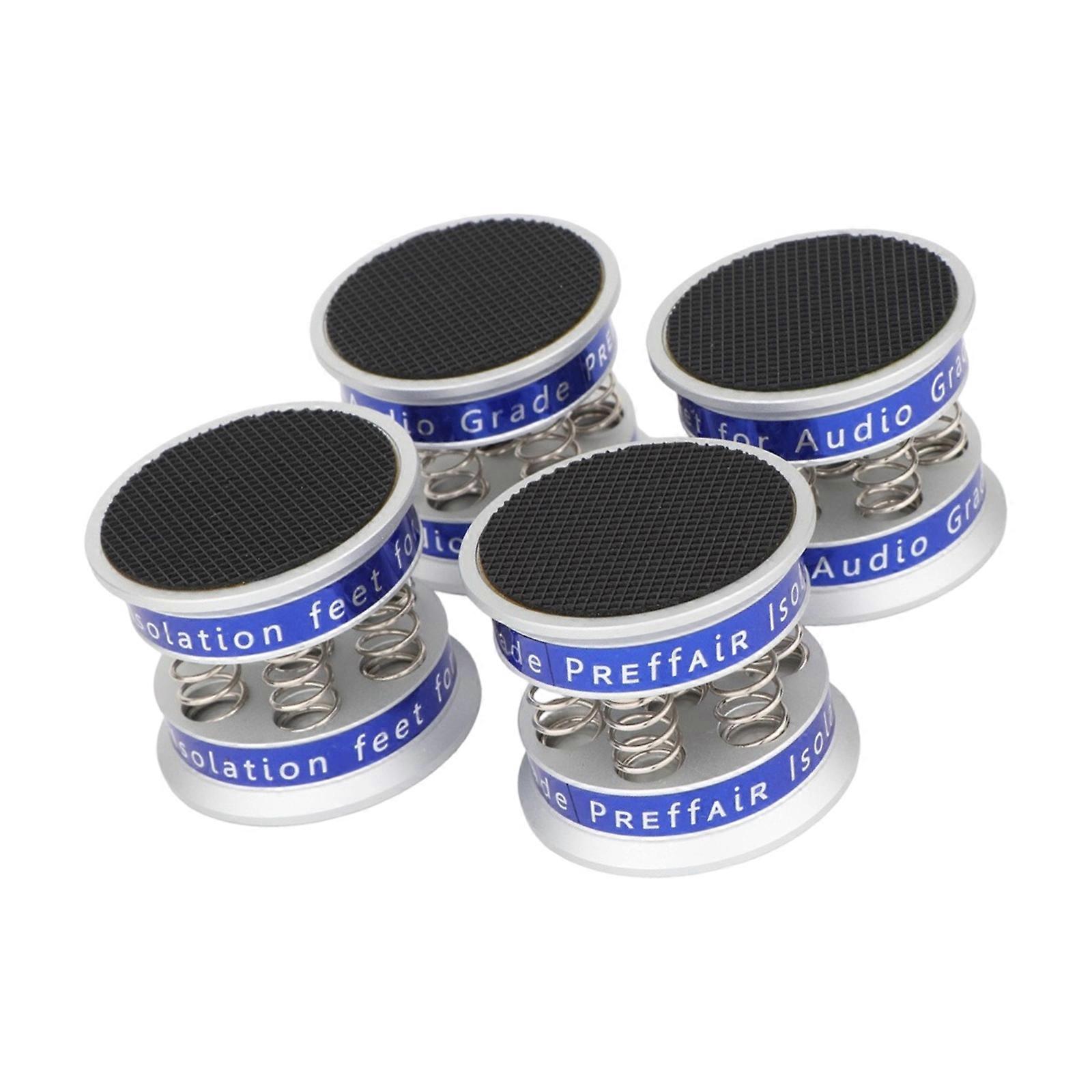 4 Piece Easy Installation Anti Vibration Feet for HiFi Systems Providing Simple Use Effective Noise Cancelling  Silver