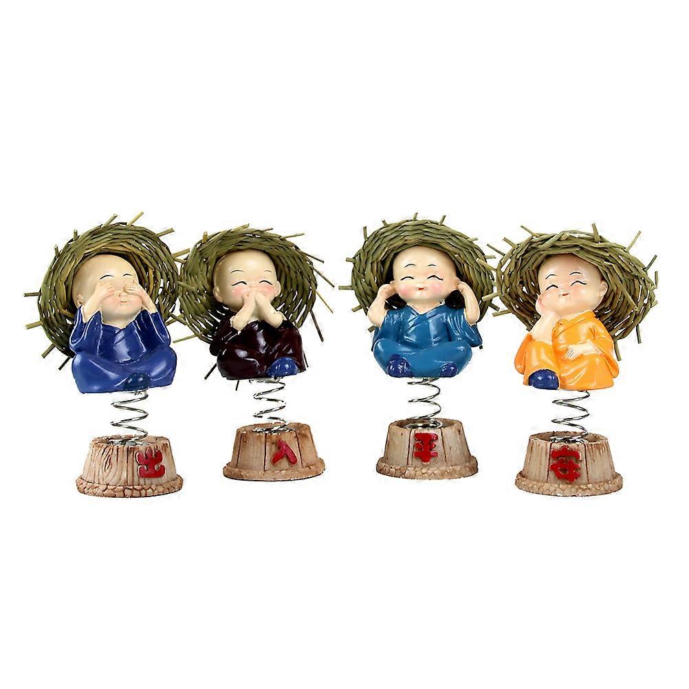 Shaking Head Monk Car Decor Ornament for Decoration 12Pcs Assorted