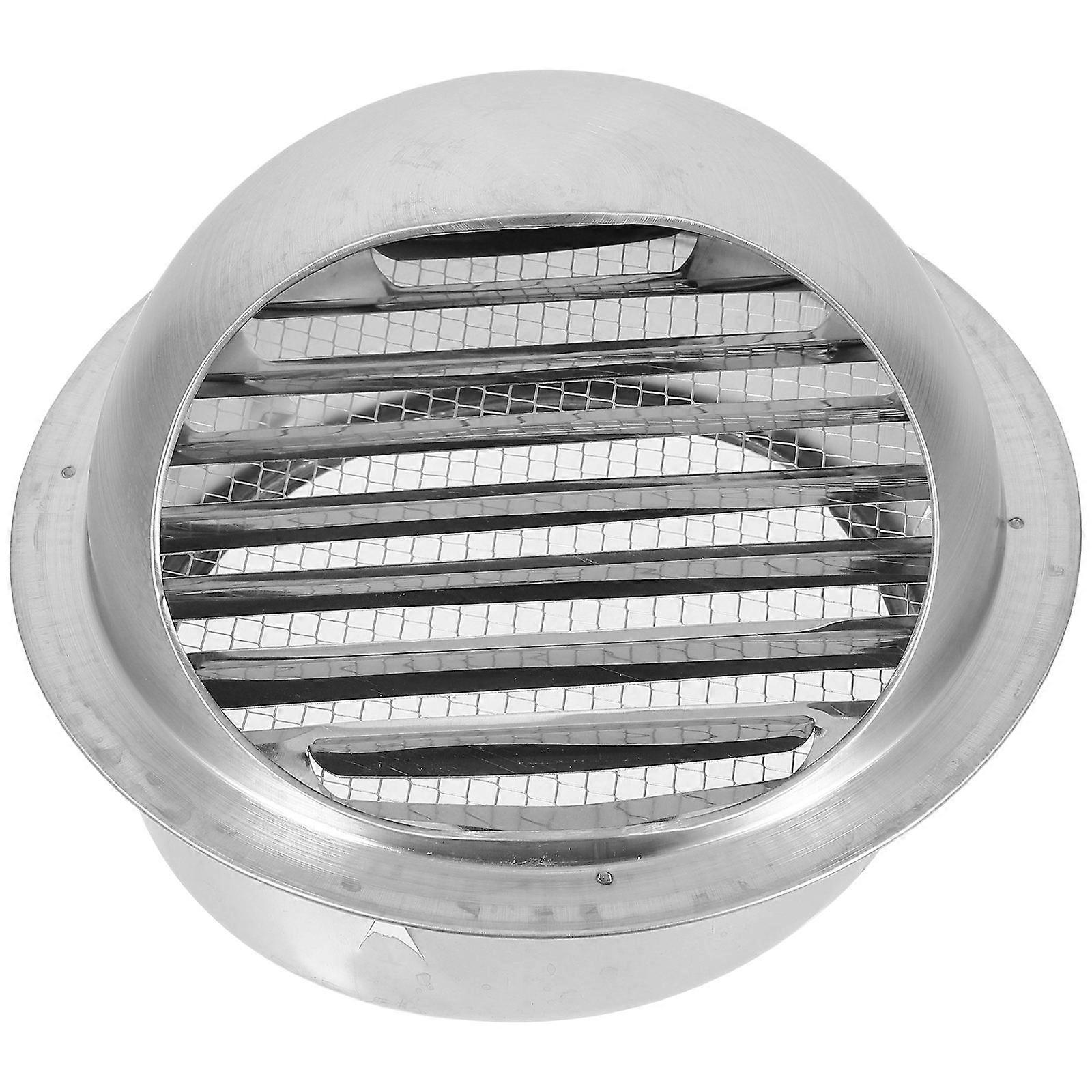 Silver Stainless Steel Wall Vent Cap for Bathroom Ventilation