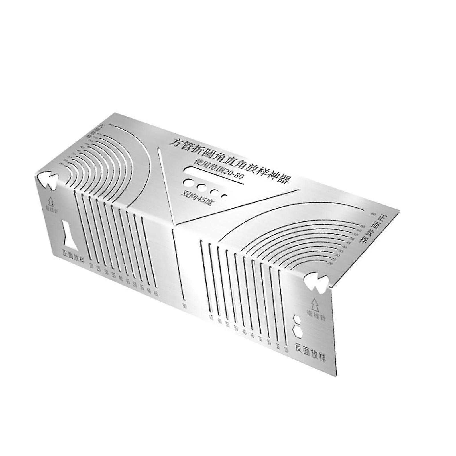 Stainless Scriber Multifunction Marking Tool Marking Ruler Angles & Marking Tool Drawing Tool for Metalworking Multicolor