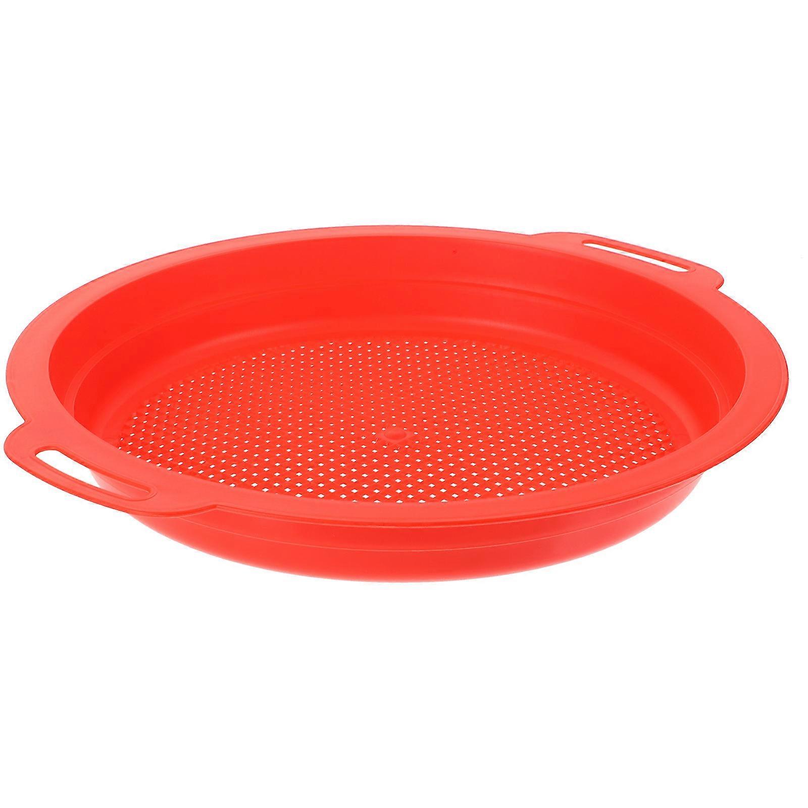 Kids Sand Sieves Pack Beach Toy Flat Plastic Sieving Equipment 1Pack
