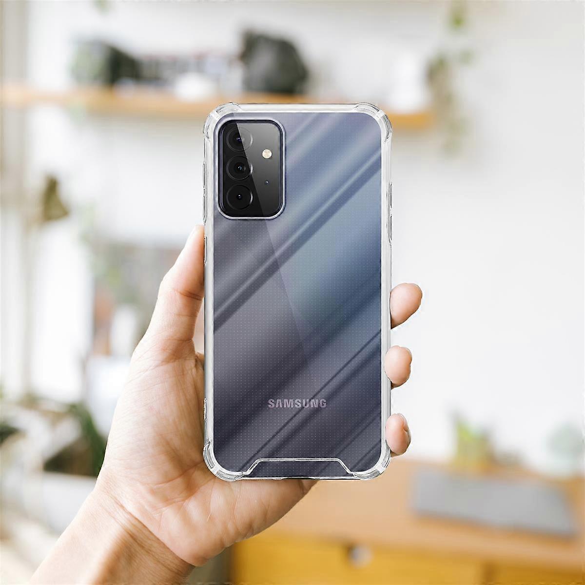 Samsung Galaxy A72 4G / 5G Case + 2x Tank Film Protector and Screen Protector