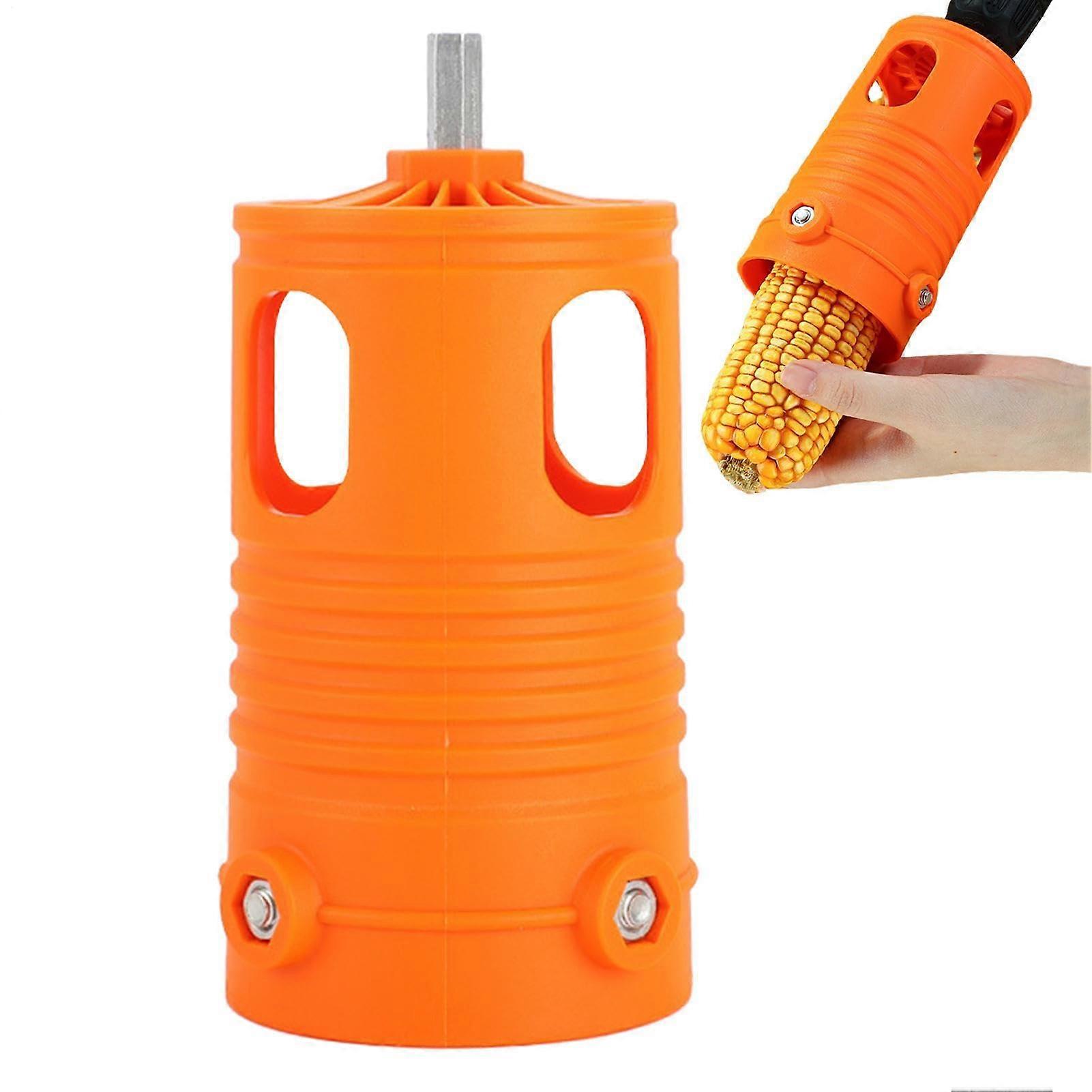 Corn Stripping Tool with Fast Kernel Removal, Adjustable Cob Peeler Drill Attachment, Durable PP