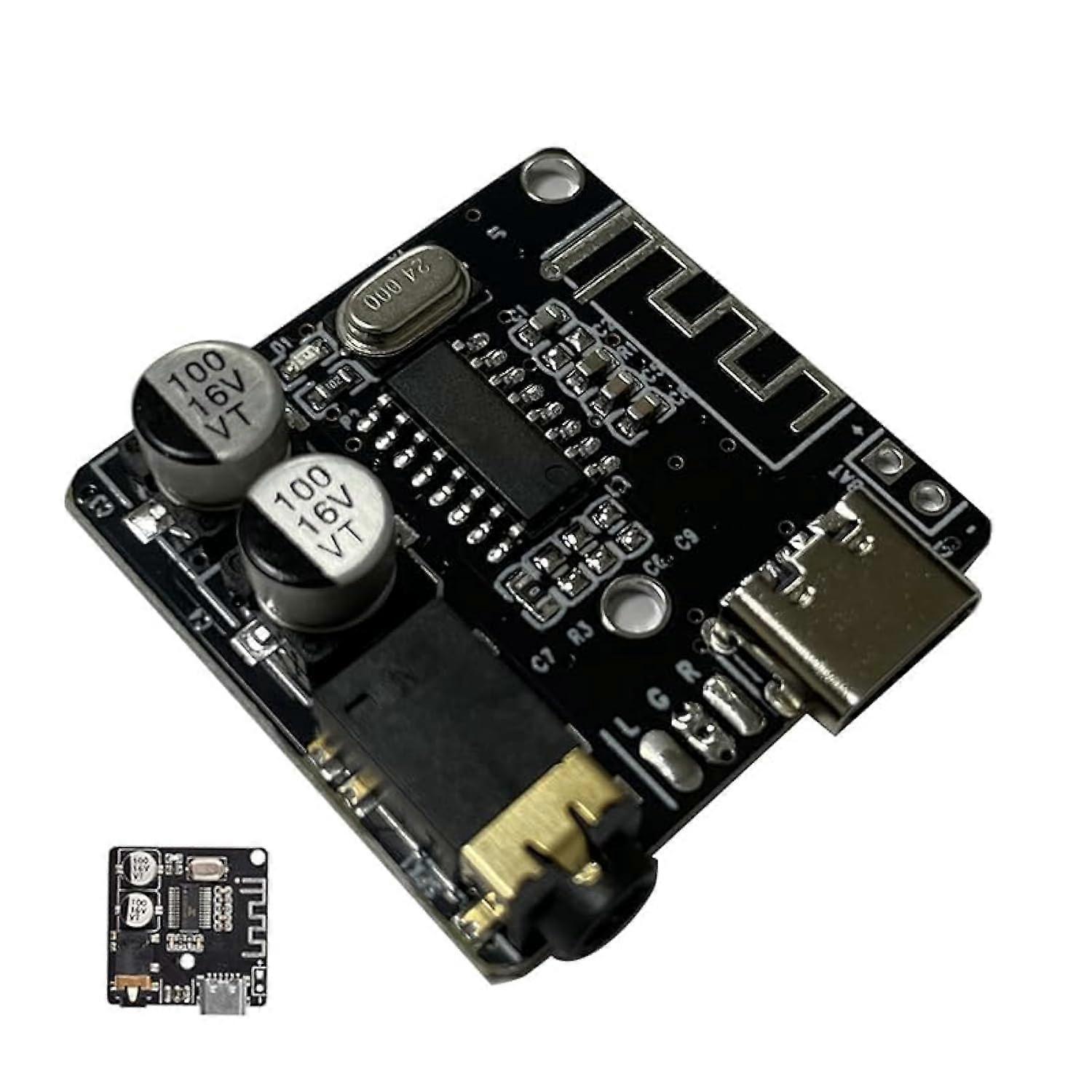 Audio Receiver Board 2Pcs VHM314 Bluetooth 5.0 MP3 Lossless Decoder Wireless Stereo Music Module TypeC