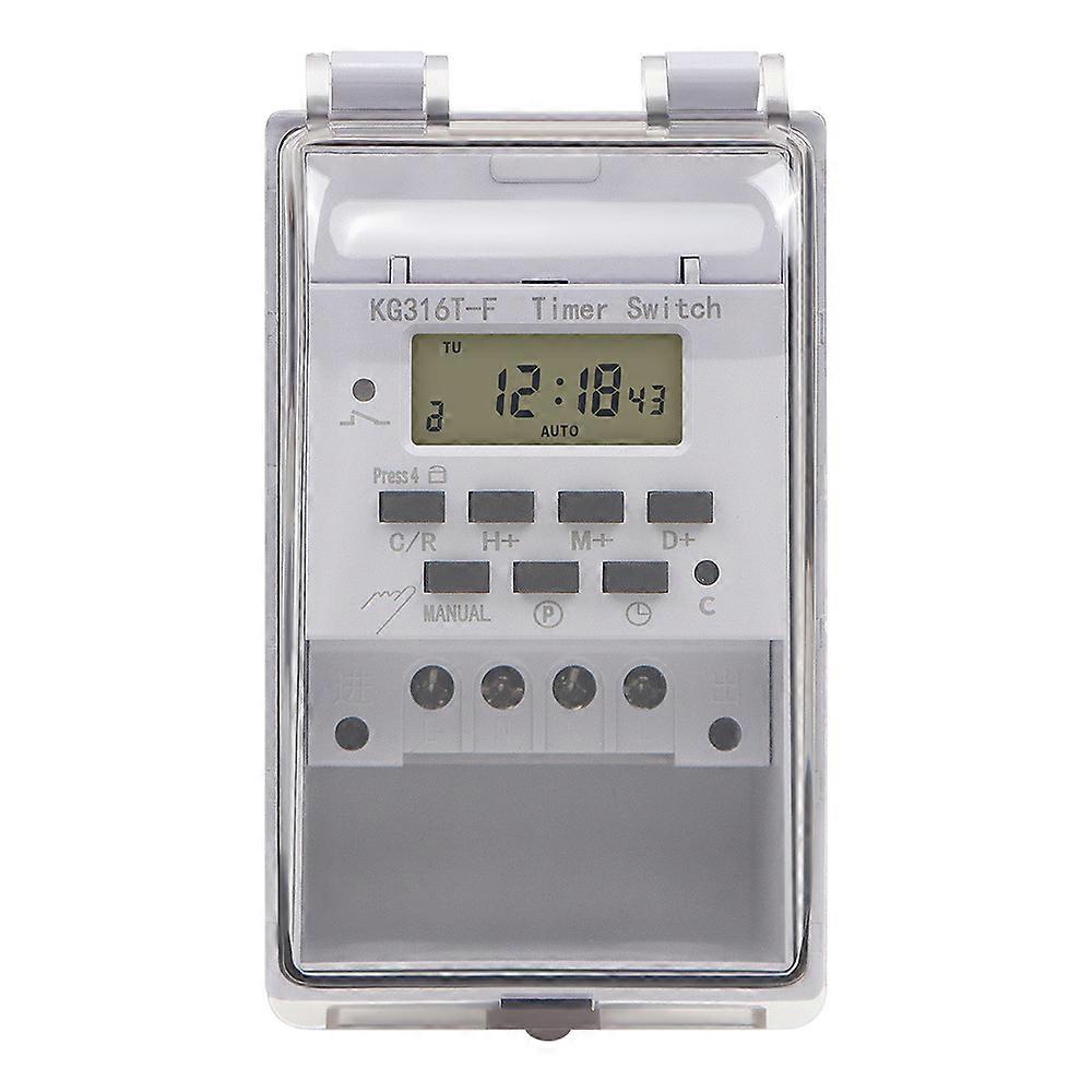KG316T-F Timer Rain Control Switch 220V Timing Replaceable Battery Outdoor Waterproof Timing Switch