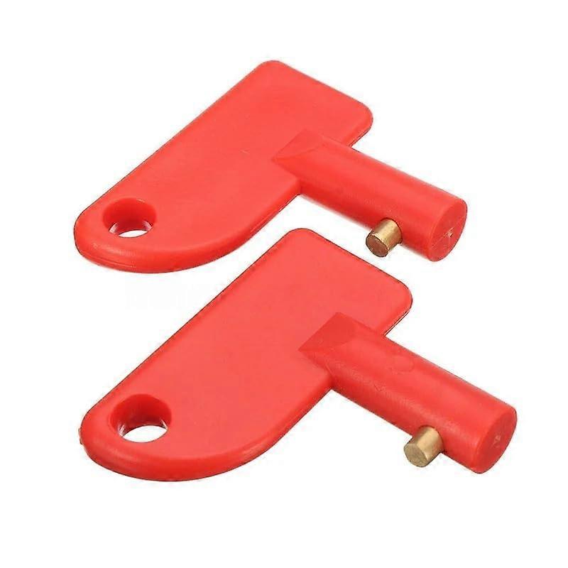 2pcs Spare Keys for Battery Disconnect Switch and Isolator Switch Car Boat Van Replacement