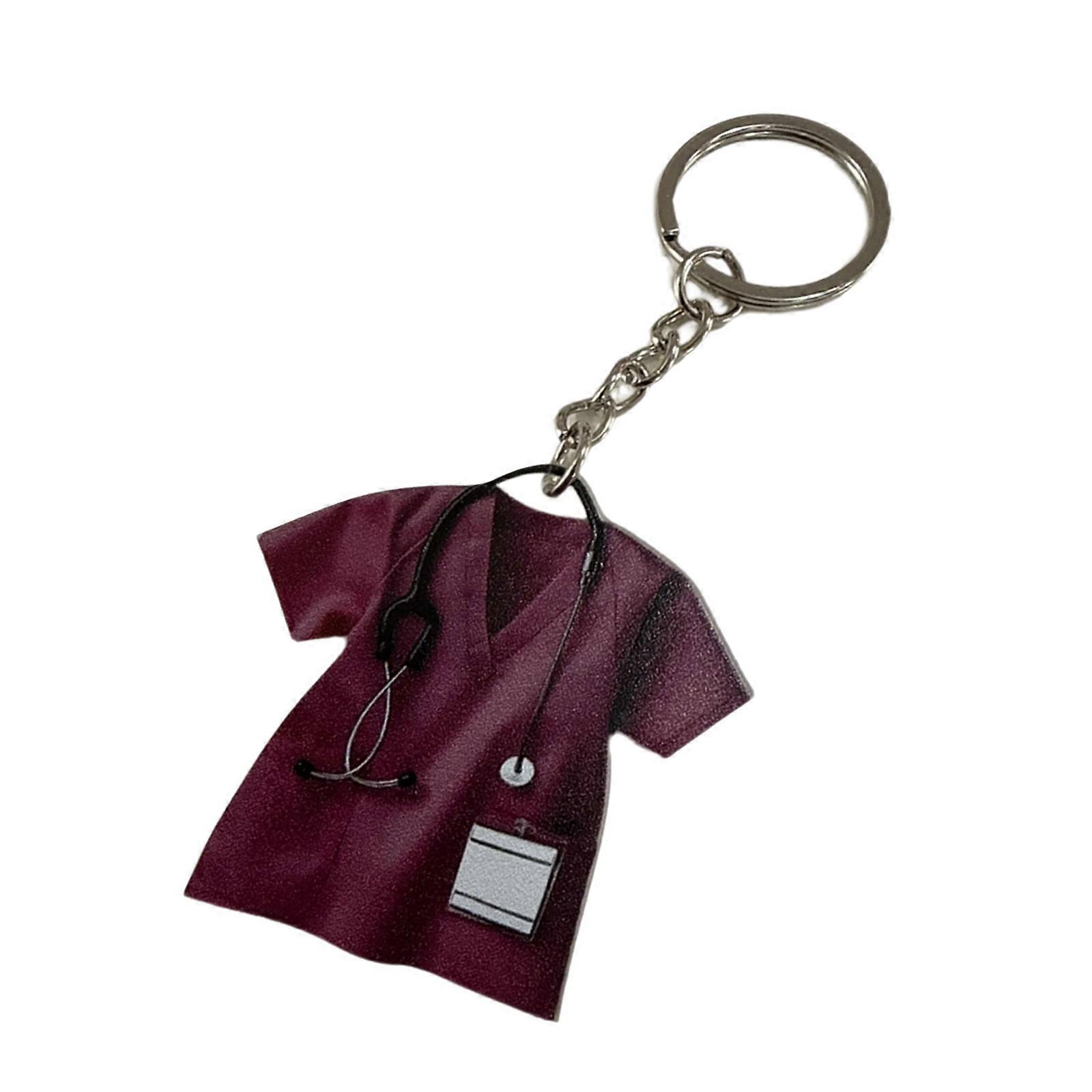 Nurse Uniform Designs Acrylic Keychain For Professional Long Size Multicolor