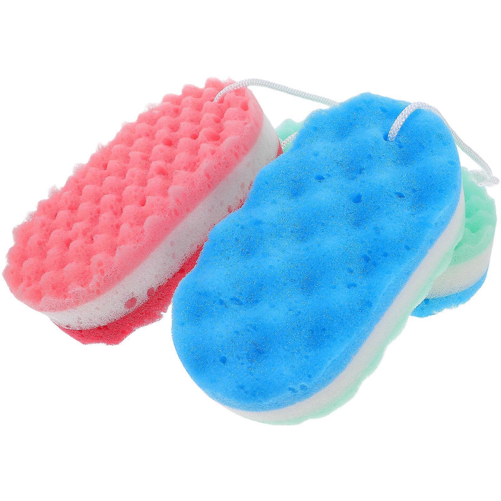 Body Scrubber Cleaning Sponge for Bath 12Pcs Assorted Colors