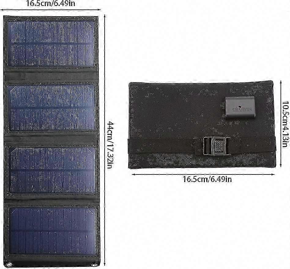 10w Portable Solar Panel Charger With Usb, Waterproof Foldable Solar Panel For Tablets More