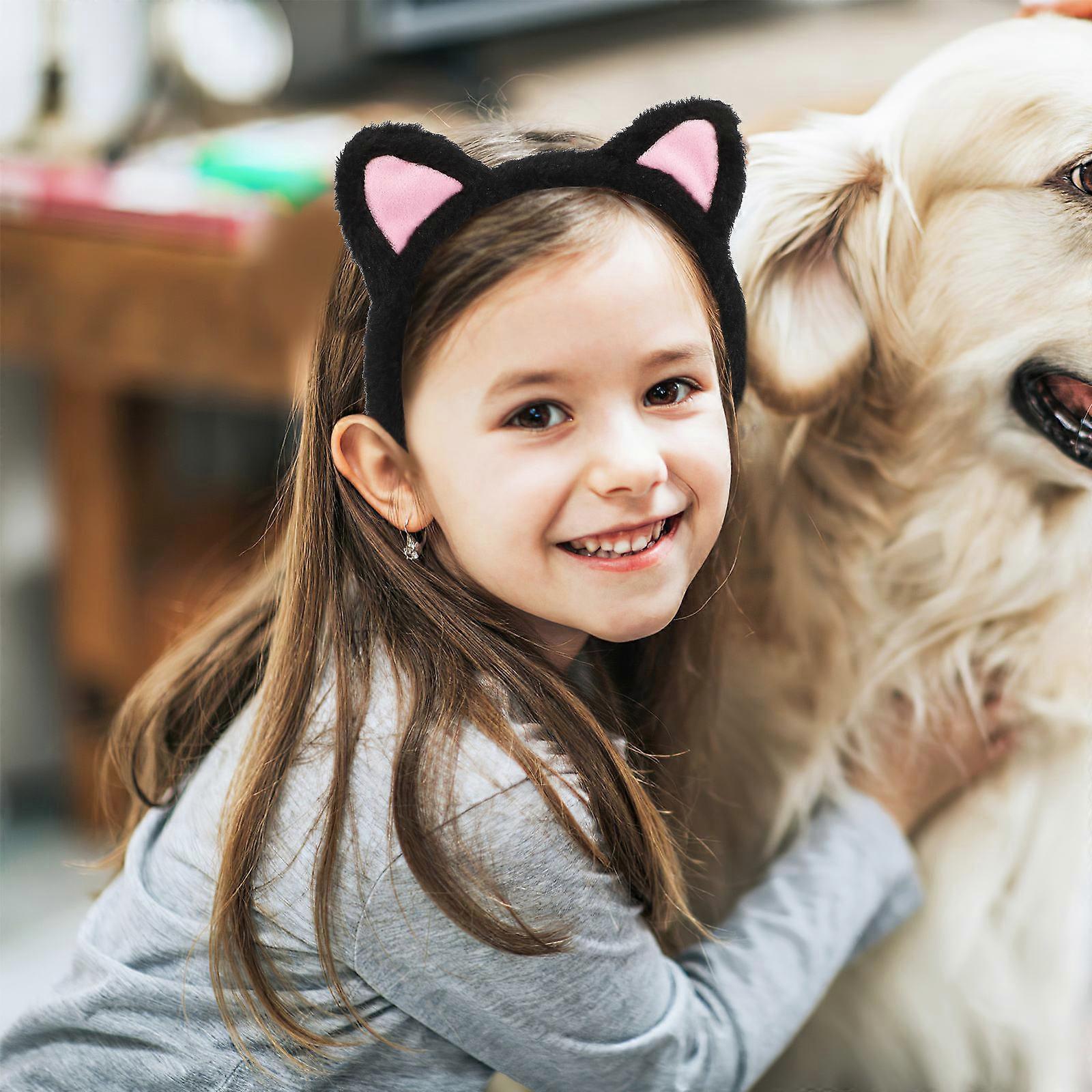 Fuzzy Headbands Soft Ear Headbands for Skincare 2Pcs Pack