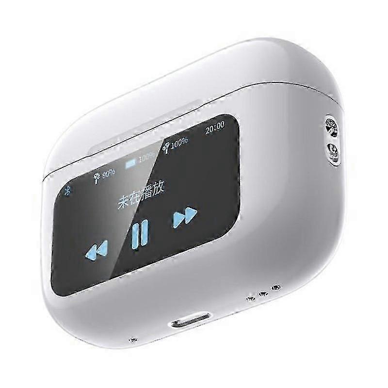 A8 Pro Smart LCD Color Touch Screen Earbuds with ANC+ENC Active Noise Cancellation Bluetooth Headset