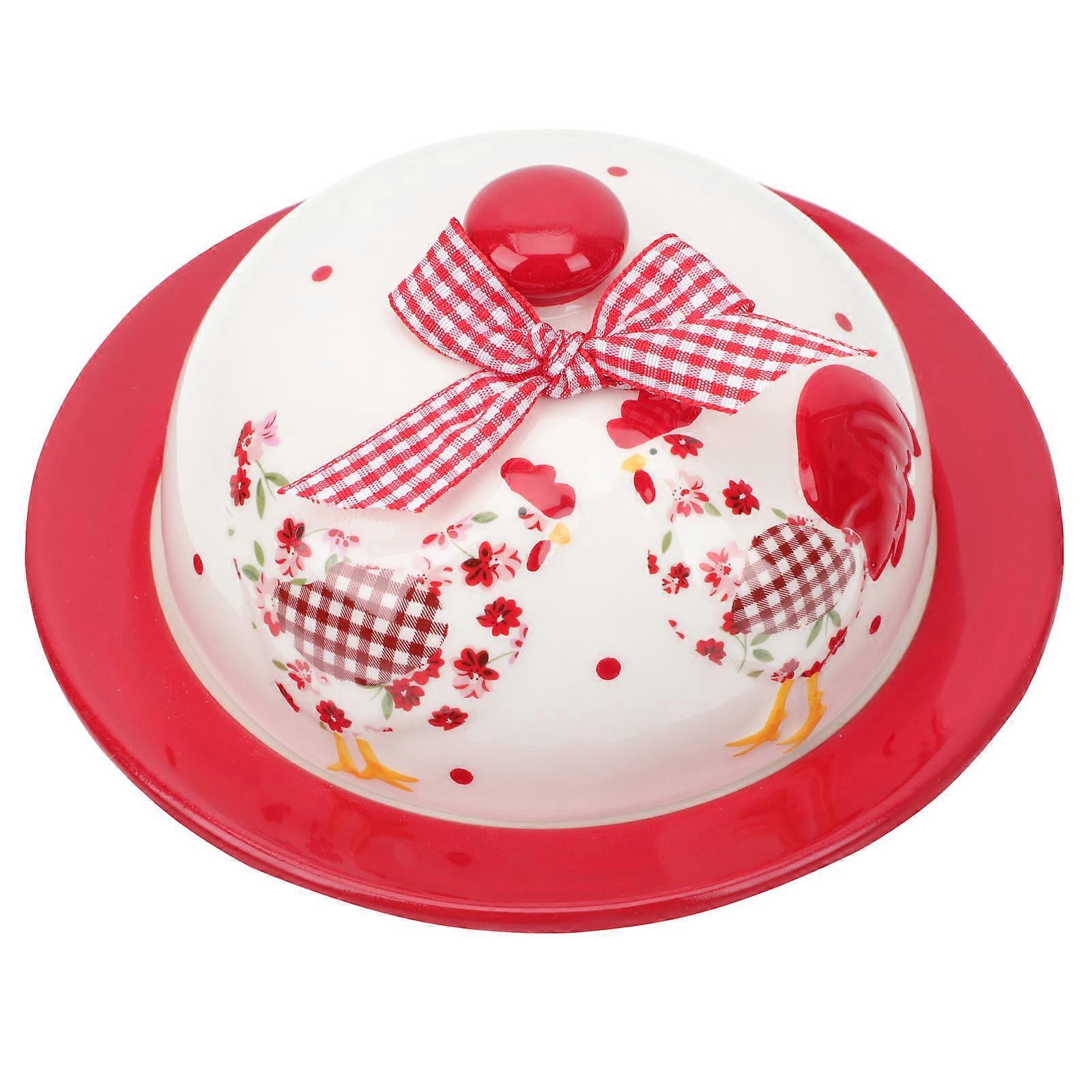 Assorted Color Ceramic Butter Dish for Storing Food Serving Plate