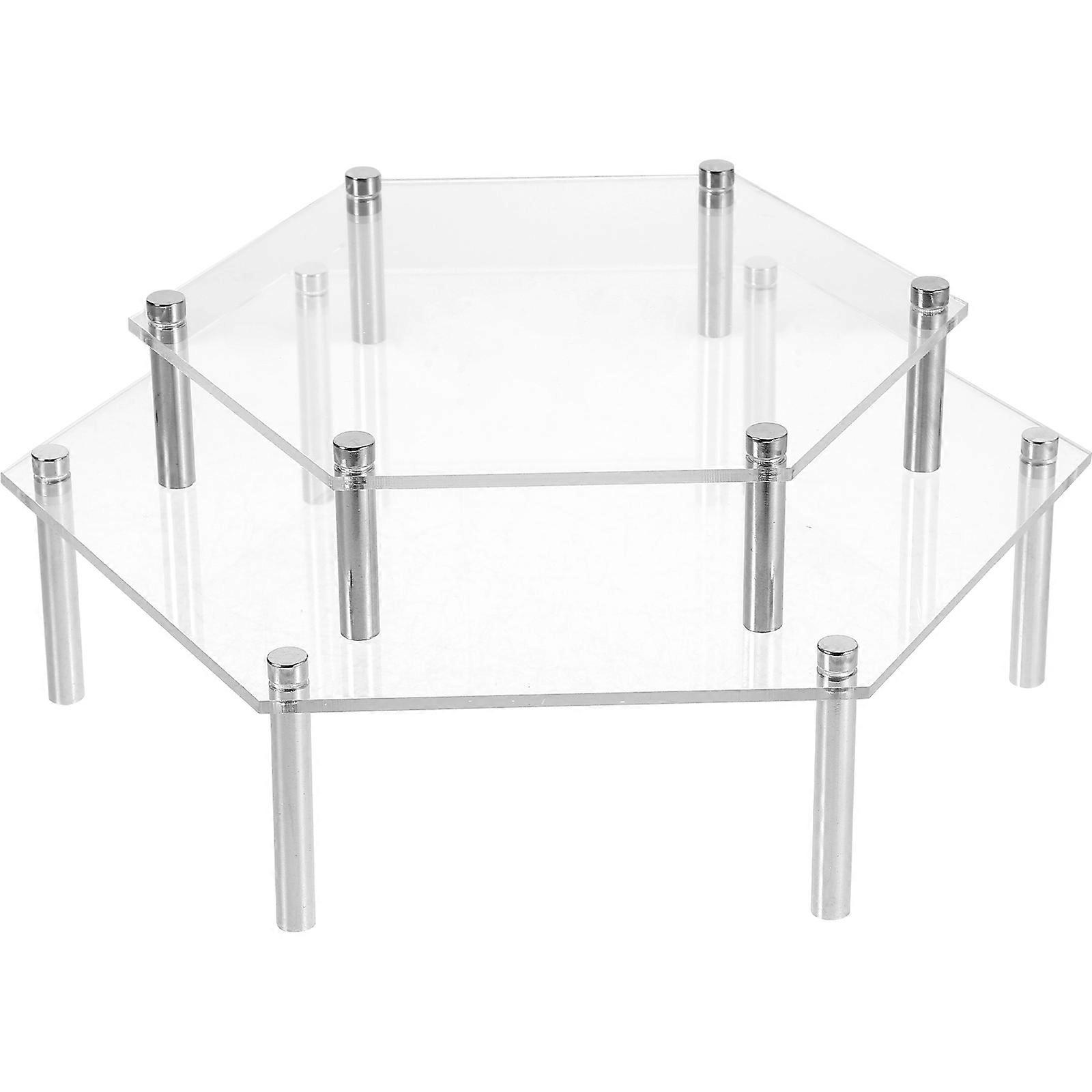 Acrylic Cupcake Display Stand Clear Cake Stand for Wedding 1Set