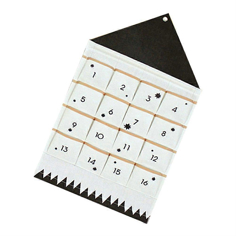 Wall Hanging Storage Bag Multi Functional Rectangular Shape With Numbered Pockets For Home Use 1Set