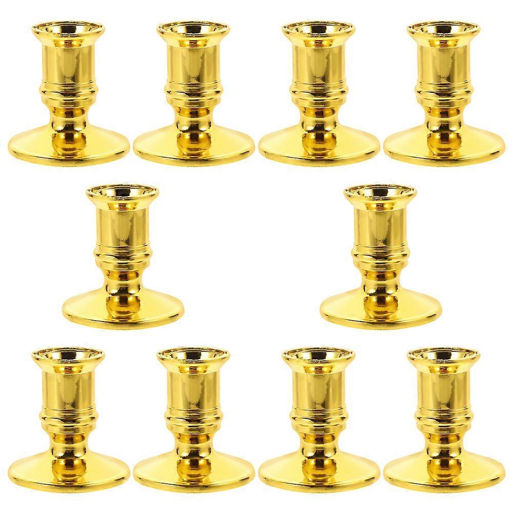 Electronic Candleholder Plastic Candlestick Holder for Storage Use 10Pcs