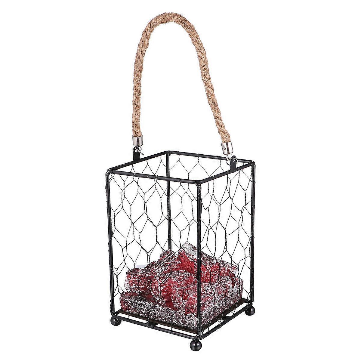 Fireplace Light Simulation LED Charcoal Lantern for Lighting Use 2Pcs