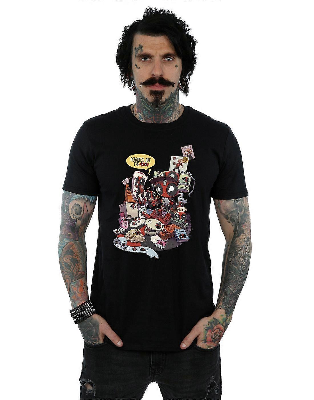Marvel Men's Deadpool Mal Royalties T-Shirt