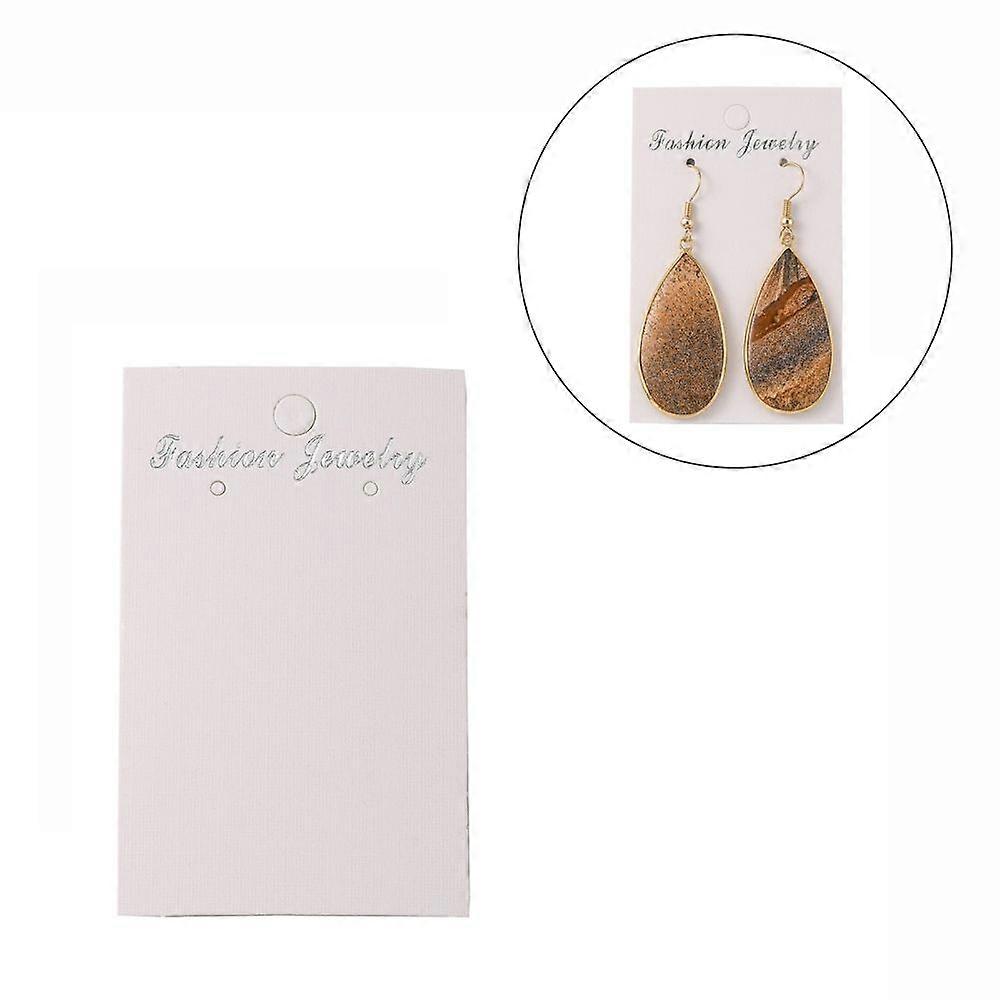 Paper Earring Display Card about 80mm long 50mm wide