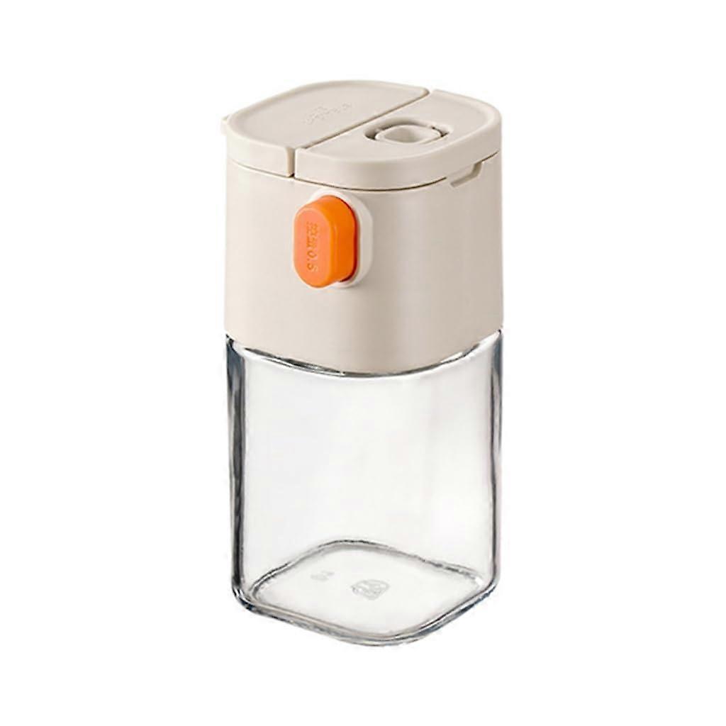 Glass Salt Dispenser with Adjustable Measuring Lid for Precise Seasoning Control Kitchen Use