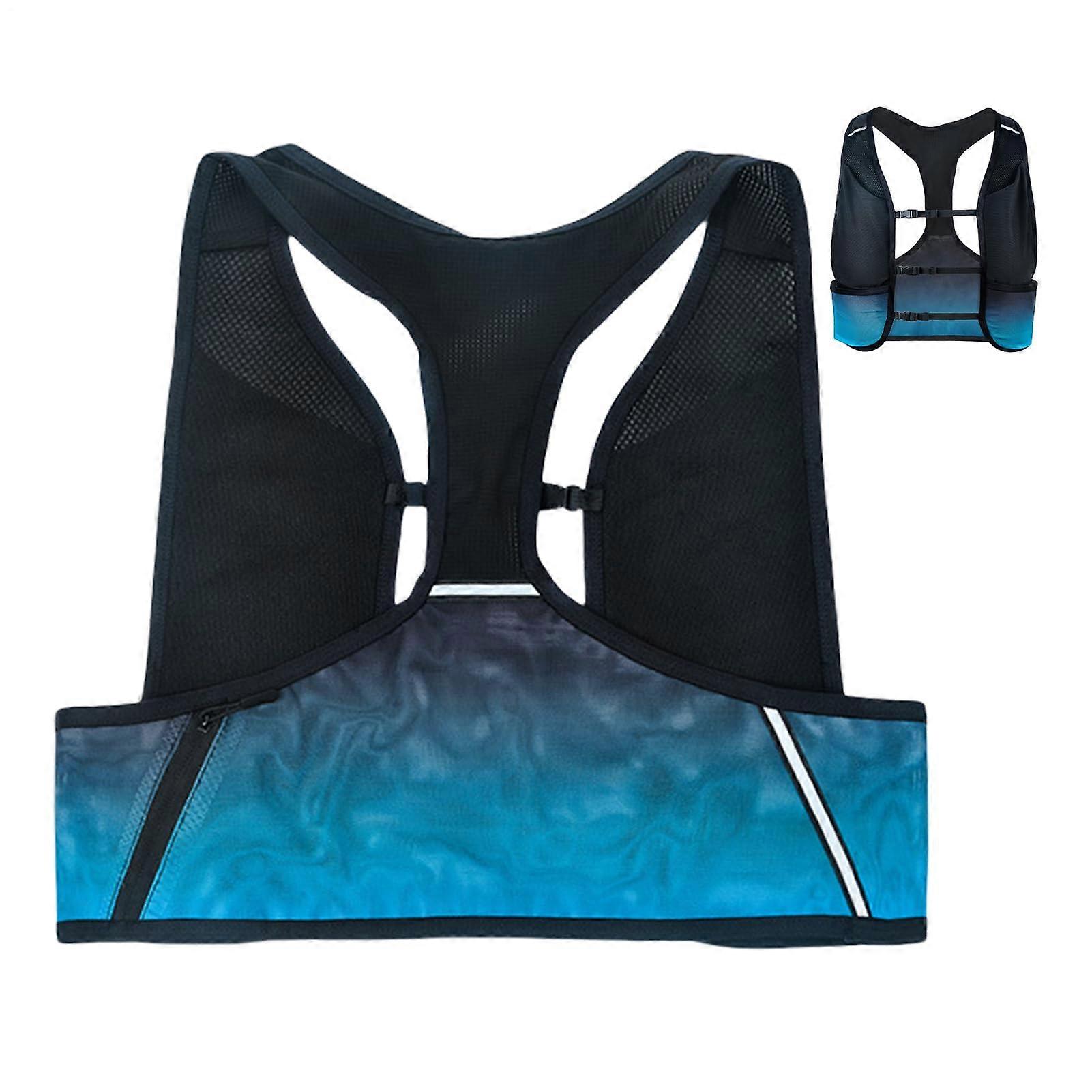 Running Hydration Vest 3L Adjustable Lightweight Backpack for Men Hiking Camping with Reflective Safety