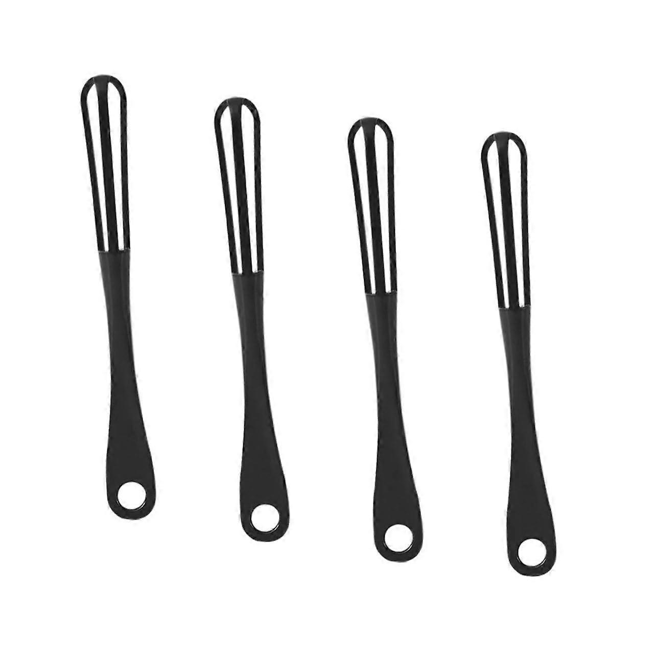 4Pcs Manual Egg Beater Set with Ergonomic Long Handle for Baking Cooking and Mixing