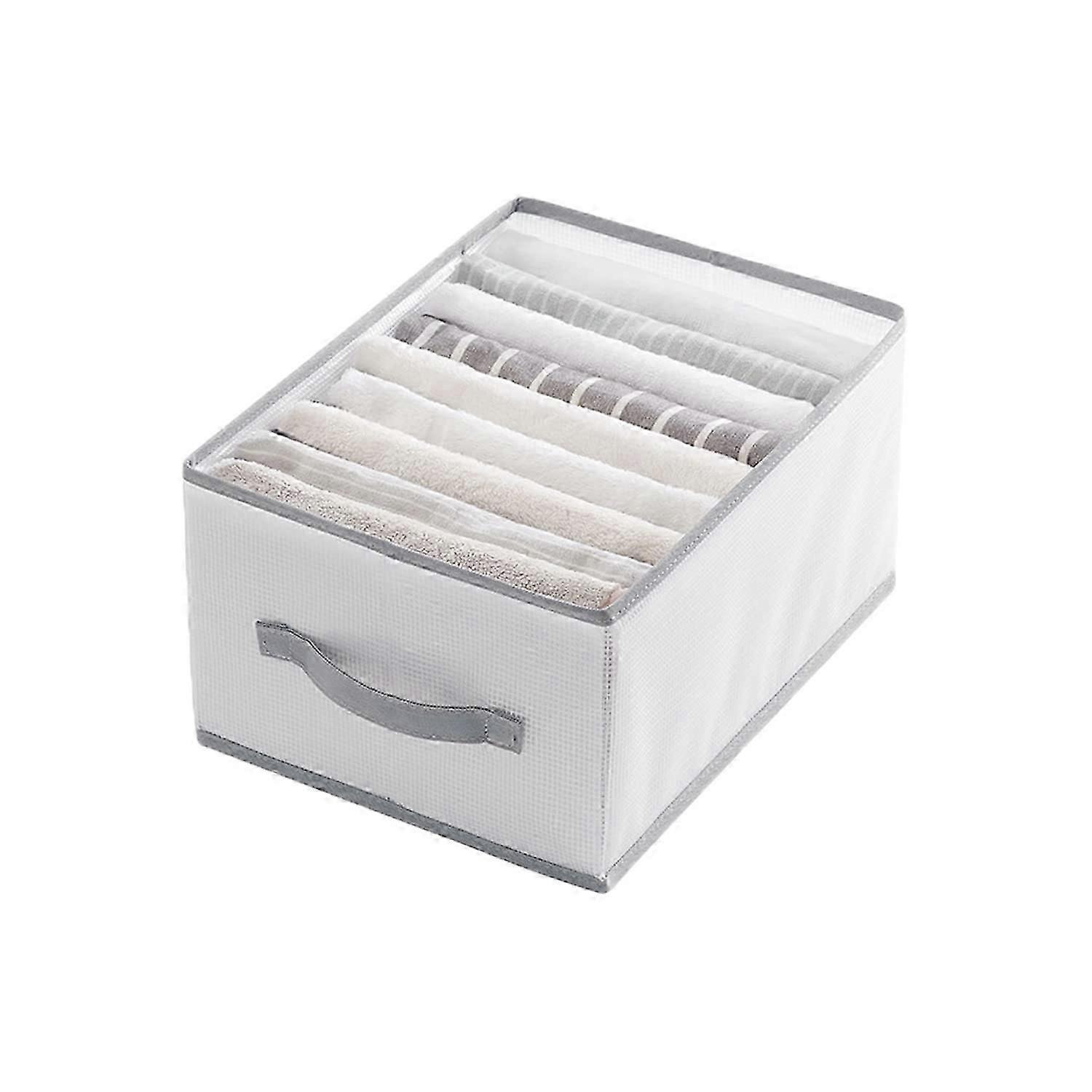 Foldable storage box with storage dividers for clothes