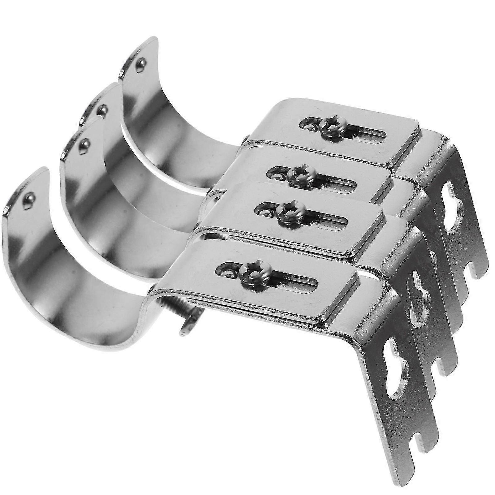 4pcs Adjustable Curtain Rod Brackets Valance Support Holders