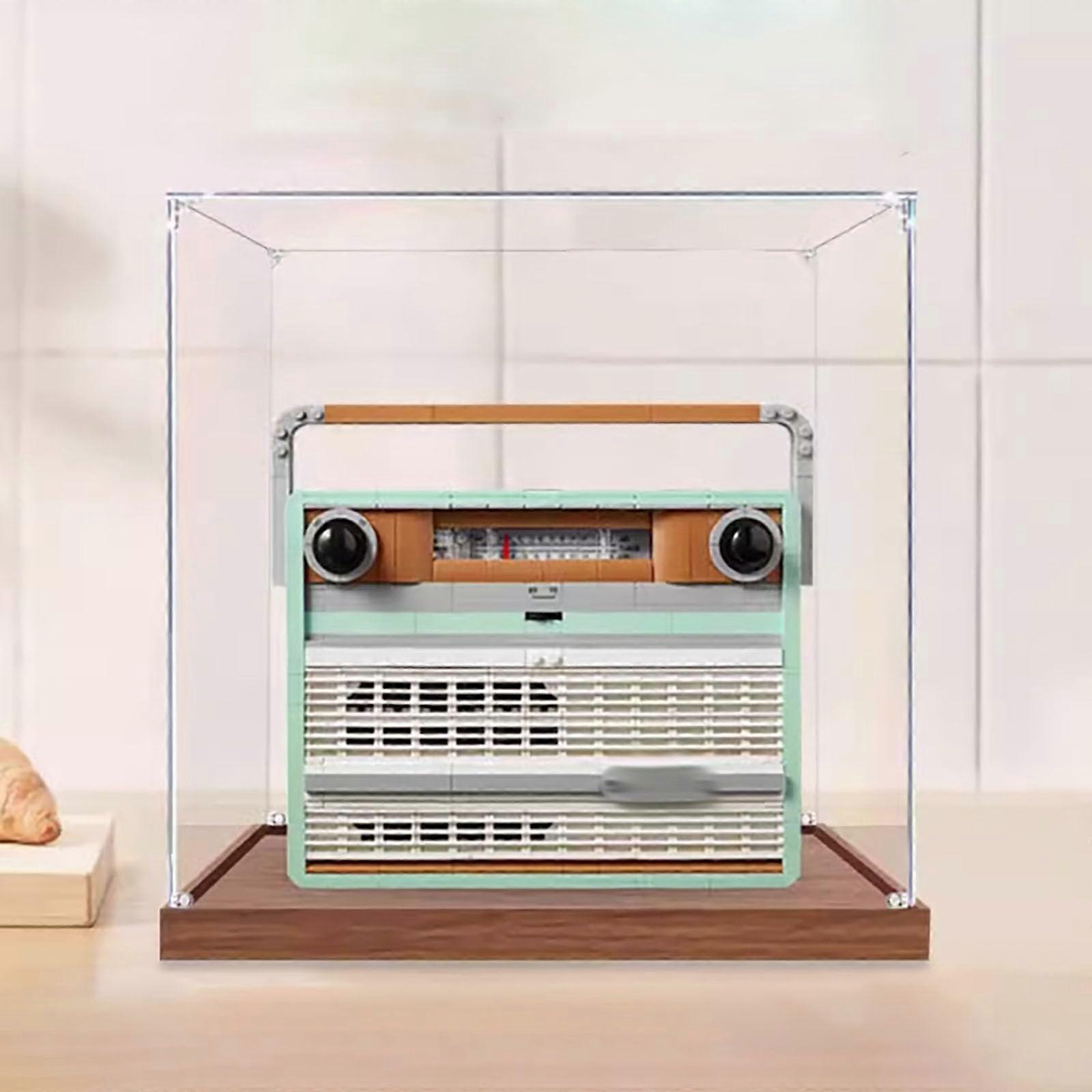 Acrylic Dustproof Clear Protective Storage Display Case for  10334 Retro Radio