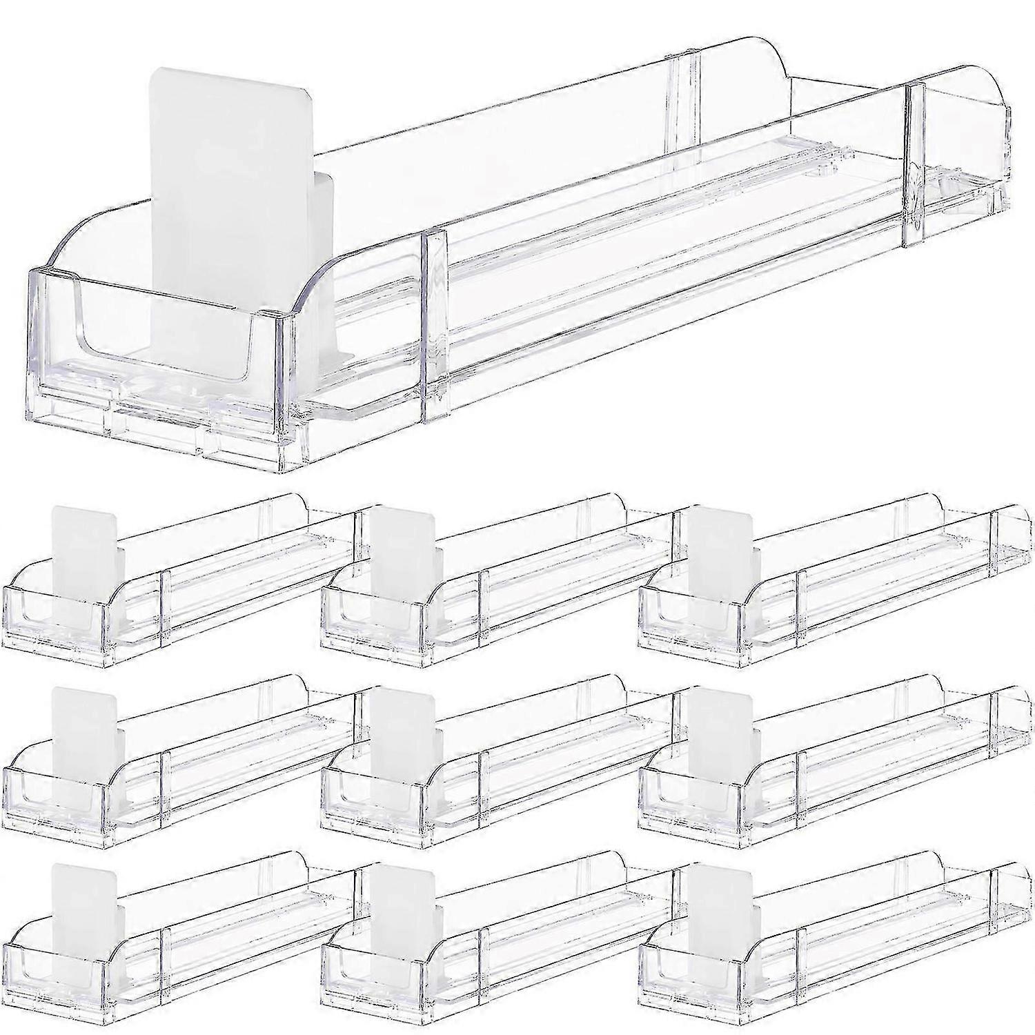 10pcs Acrylic Auto-push Cigarette Showcase Cigarette Display Racks Automatic Cigarette Holder