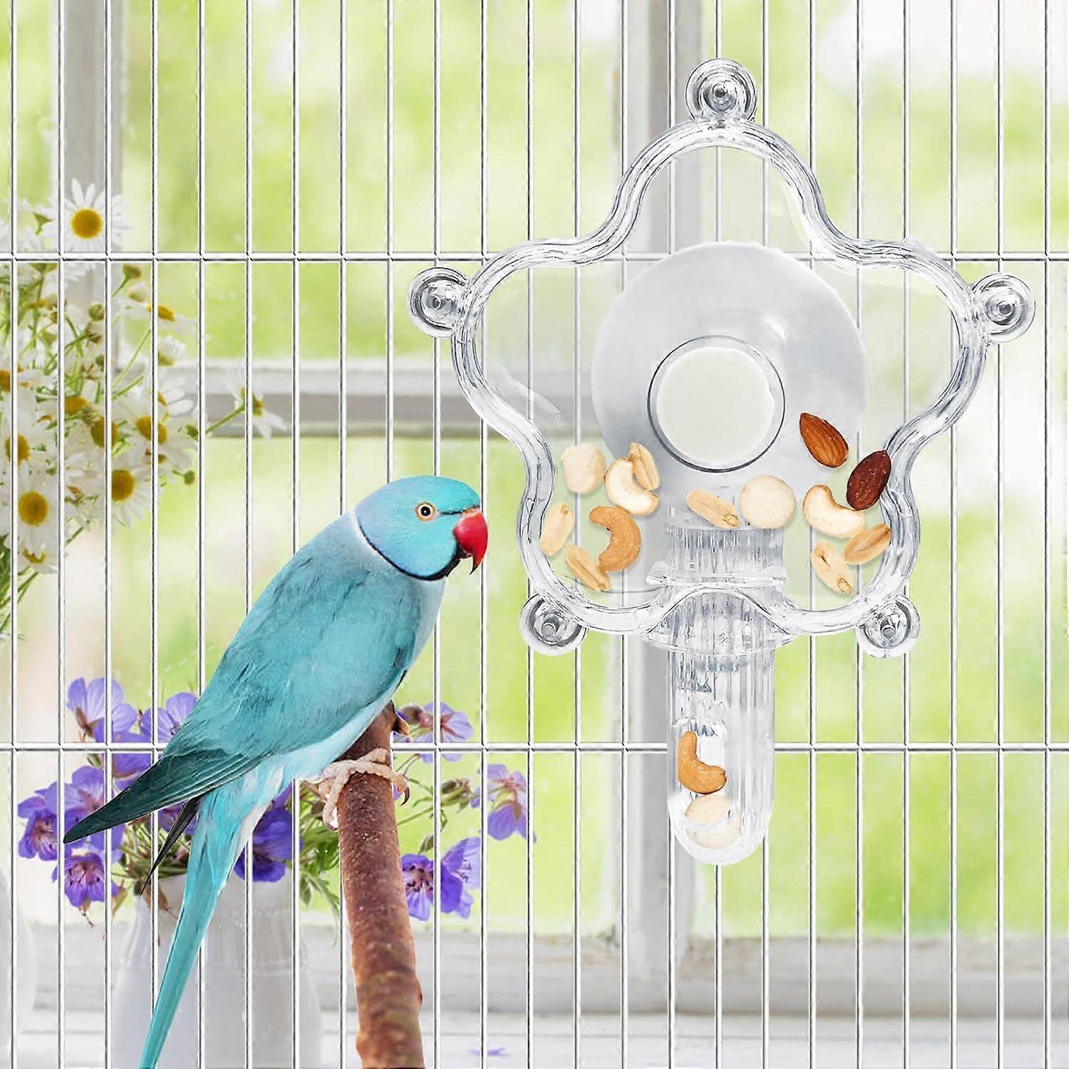 Image showcasing Bird Foraging Toys, Cockatiel Foraging Wheel, Parrot Cage Spinning Toys ...