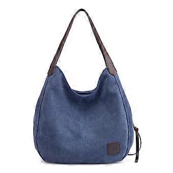Lady's Canvas Tote Bag, Multi-compartment and Durable, 28X27X11cm, Daily Commute Handbag