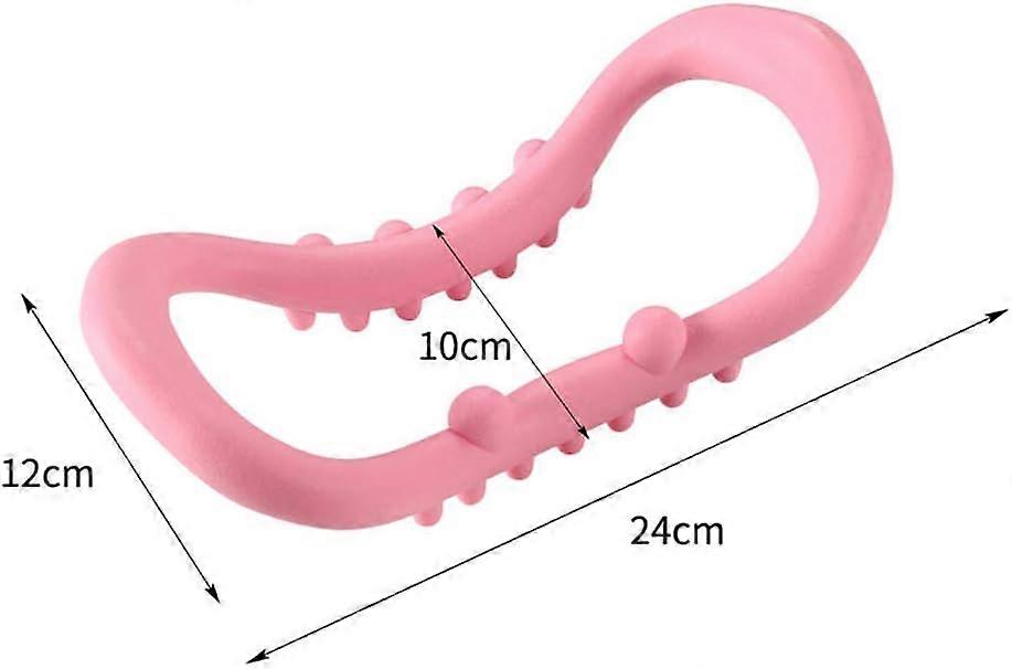 Yoga Wheel for Back Stretching and Pilates Ring for Core Strength, Flexibility and Posture Correction (Black)