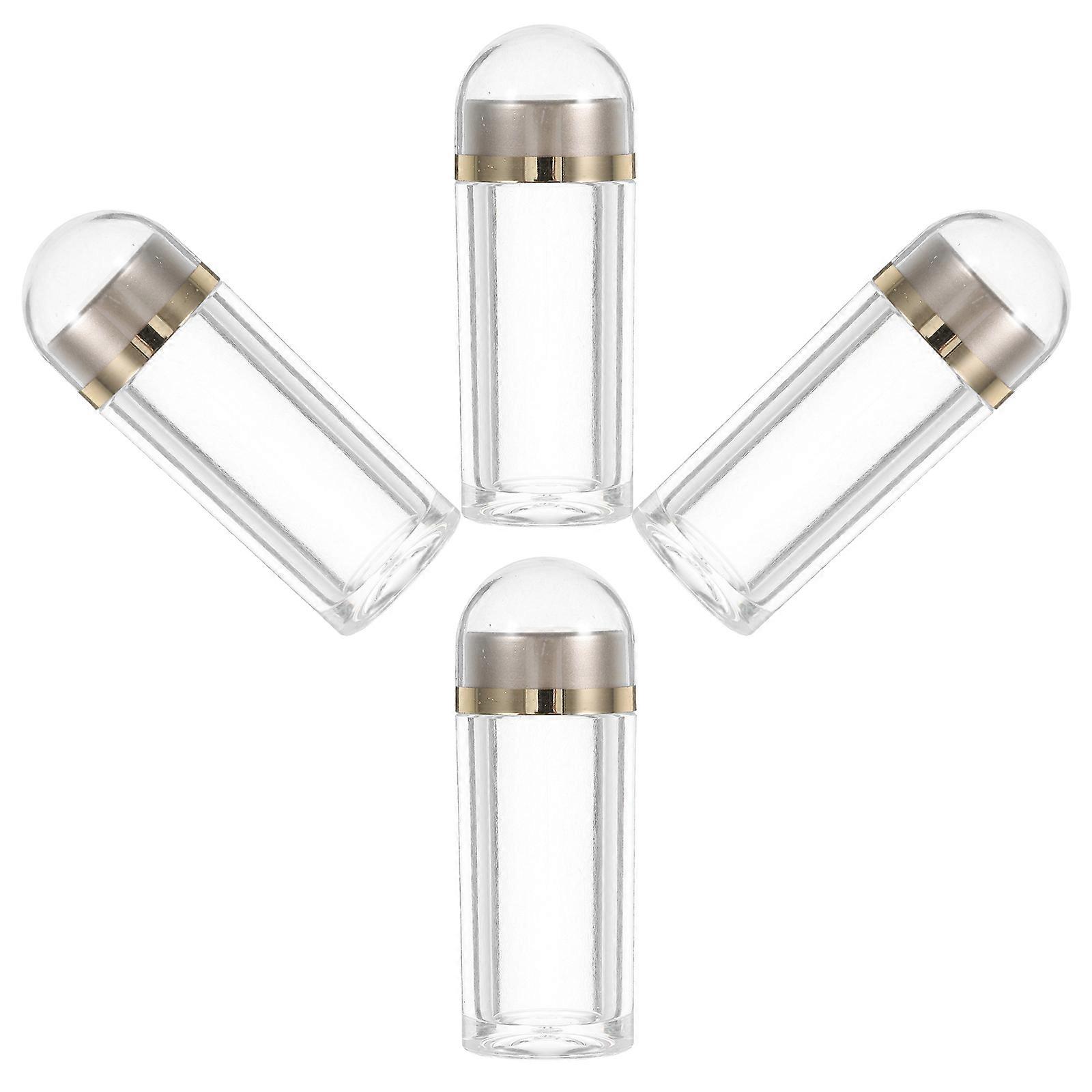 Plastic Sample Containers for Storage 4Pcs Small Reagent Bottles Transparent for Laboratory