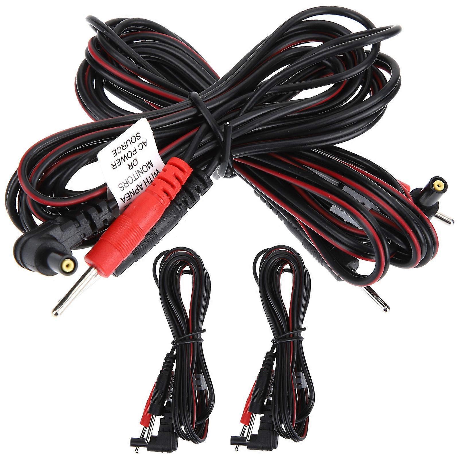 Replacement Lead Wire 4Pcs for Therapy Machine Cable Connector