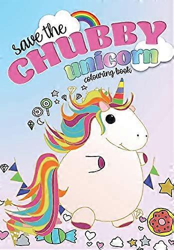 Rette das mollige Einhorn - Malbuch