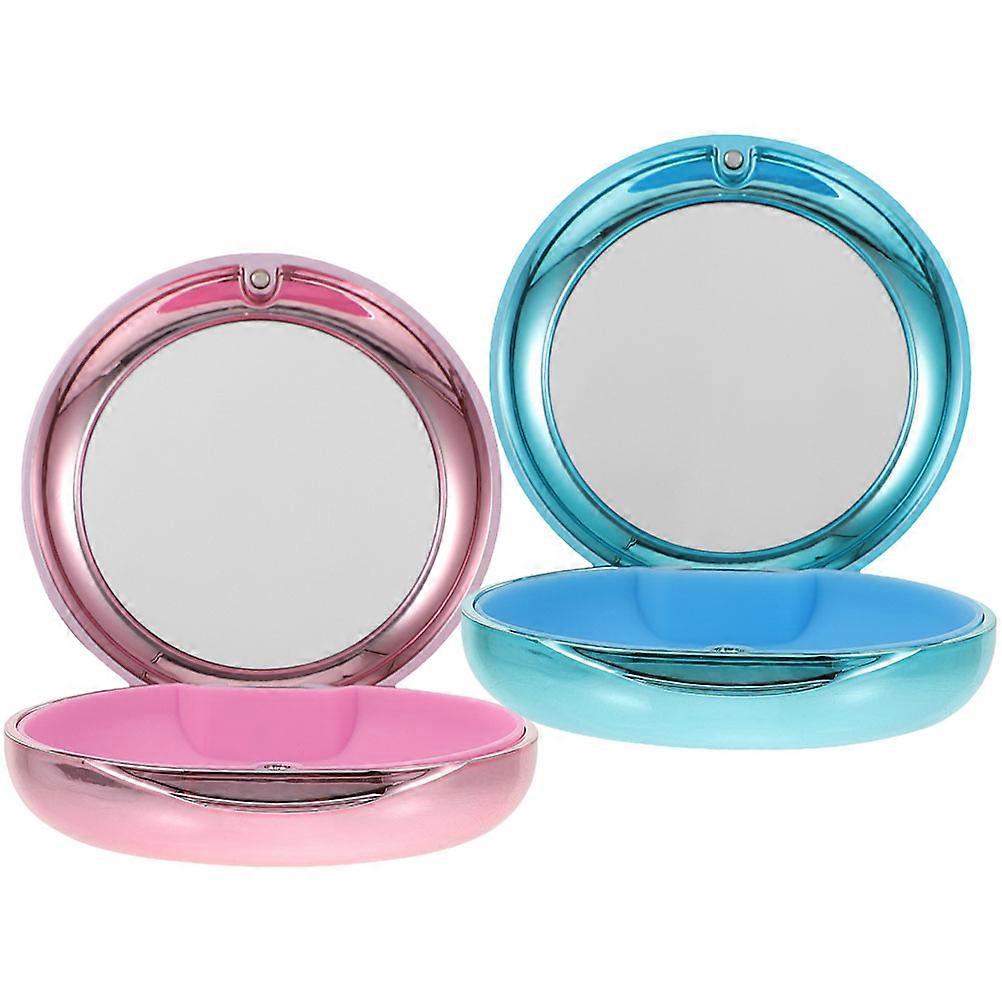 8Pcs Denture Cases for Storage Use Portable Retainer Case with Mirror