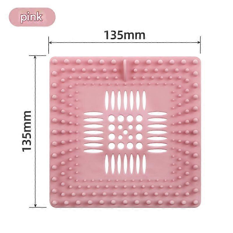 Square Floor Drain Hair Filter, Plastic, Kitchen