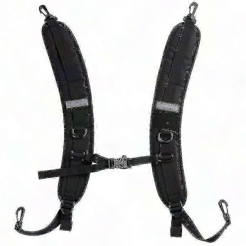 Adjustable Shoulder Straps with Padding for Dry Backpack - Black